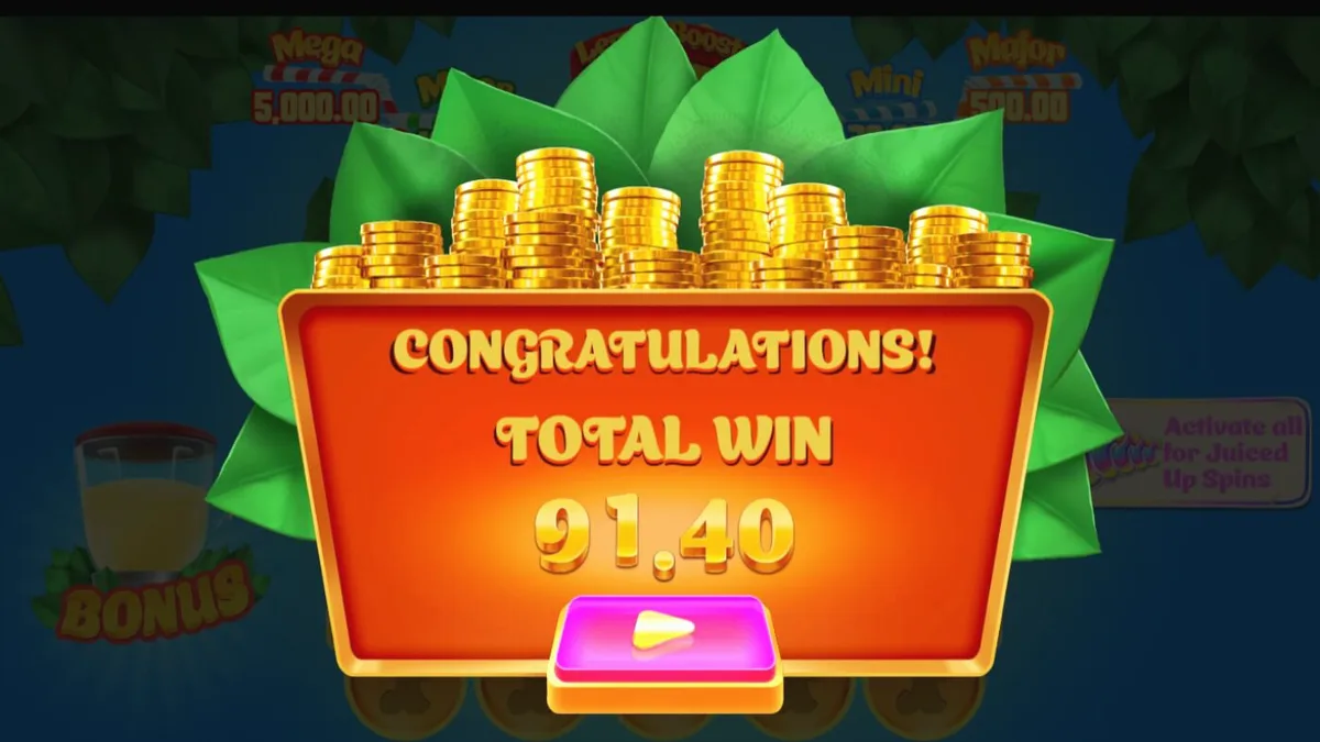Tampilan visual slot Lucky Lemons 2 Juiced Up dengan tema buah yang cerah