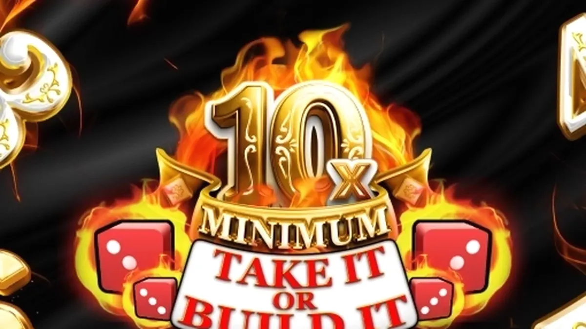 Tampilan antarmuka mobile slot 10x Minimum Take It or Build It